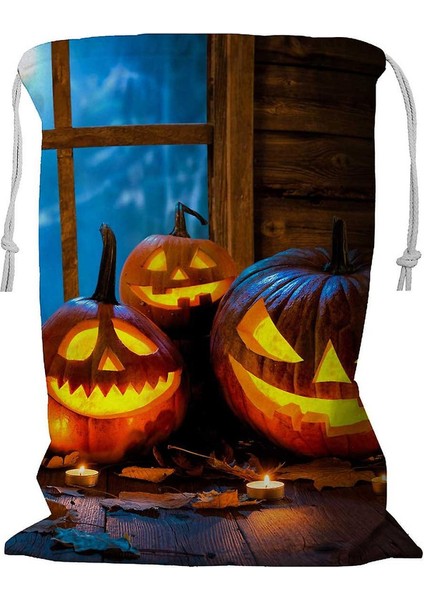 Balkabağı Far Çamaşır Sepeti Kordonlu 45X60 cm (Yurt Dışından)