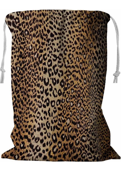 Leopar Ipli Çamaşır Sepeti 45X60 cm A--20207 (Yurt Dışından)