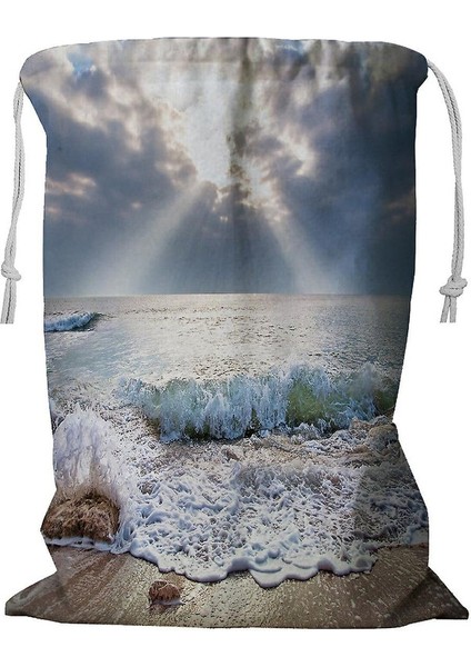 Sea Morning Ipli Plaj Çamaşır Sepeti 45X60 cm (Yurt Dışından)