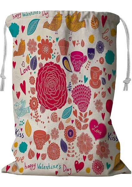 Ipli Sevgililer Günü Çamaşır Sepeti 45X60 cm (Yurt Dışından)