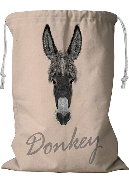 Donkey Kordonlu Çamaşır Sepeti 45X60 cm (Yurt Dışından)