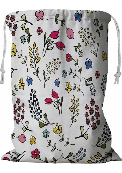 Mutlu Paskalya Rozeti Simgesi Ipli Çamaşır Sepeti 45X60 cm (Yurt Dışından)