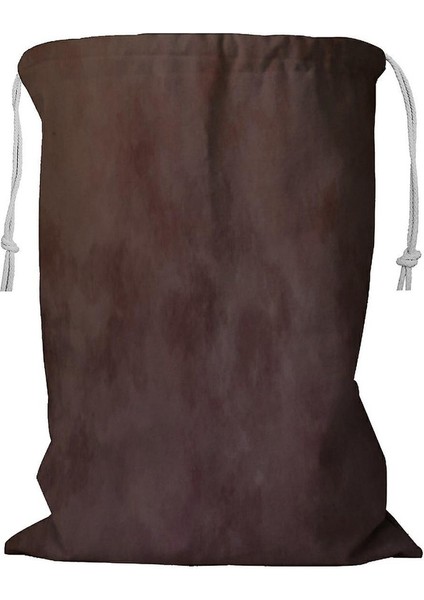 Fırçalı Boyalı Ipli Çamaşır Sepeti 45X60 cm (Yurt Dışından)