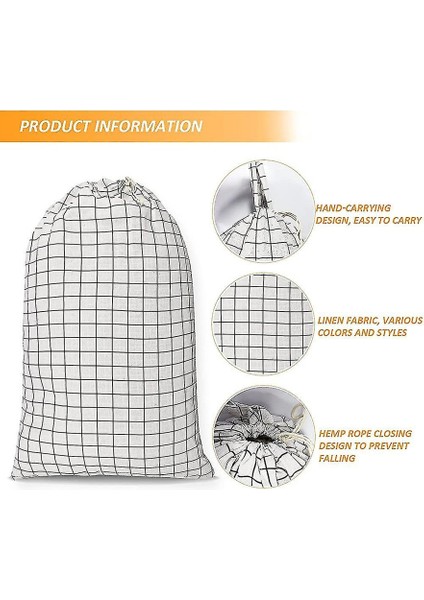 Keten Ipli Büyük Boy Kirli Giysi Çantası (Yurt Dışından) modelleri