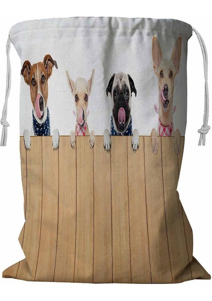 Ipli Ahşap Beyaz Çamaşır Sepeti 45X60 cm (Yurt Dışından)