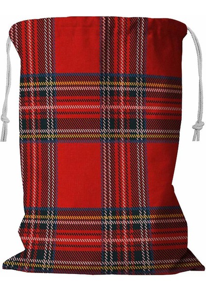 Büzgülü Kareli Çamaşır Sepeti 45X60 cm (Yurt Dışından)