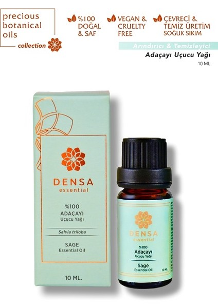 %100 Saf Adaçayı Uçucu Yağı 10 ml