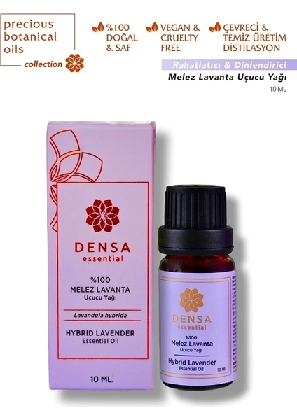 Densa Essential %100 Saf Melez Lavanta Uçucu Yağı 10 ml