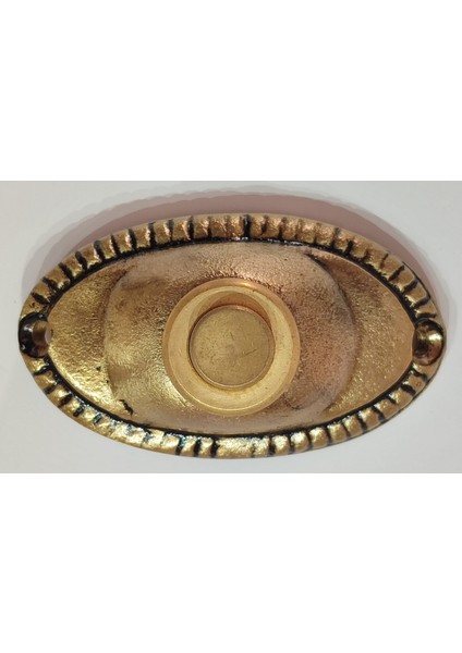 Dekoratif Oval Pirinç Zil Butonu