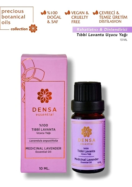 Densa Essential %100 Saf Tıbbi Lavanta Uçucu Yağı 10 ml