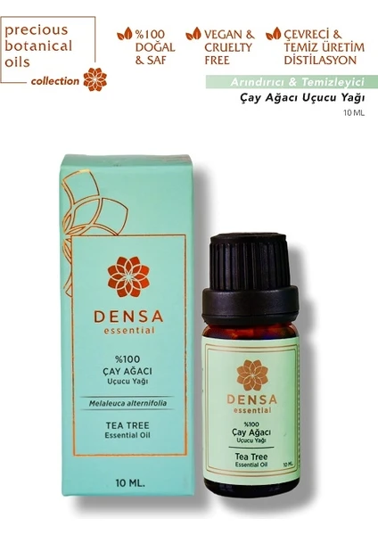 Densa Essential %100 Saf Çay Ağacı Uçucu Yağı 10 ml