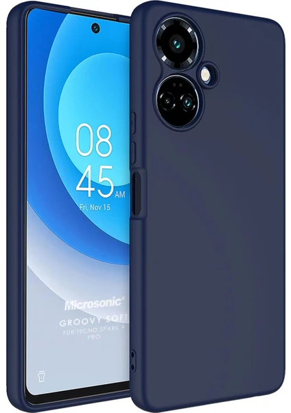 Tecno Spark 9 Pro Kılıf Groovy Soft Lacivert