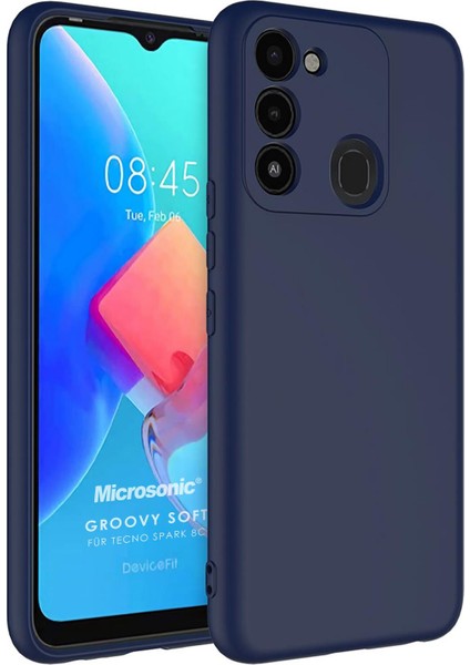 Tecno Spark 8c Kılıf Groovy Soft Lacivert