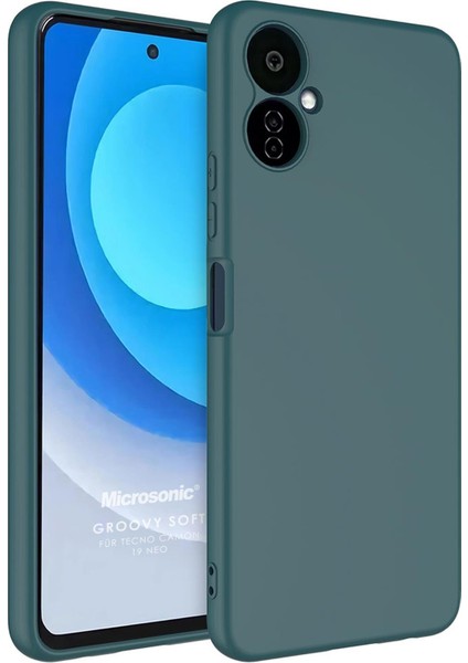 Tecno Camon 19 Neo Kılıf Groovy Soft Koyu Yeşil