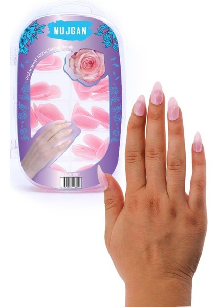 100'LÜ Takma Tırnak Pembe T88