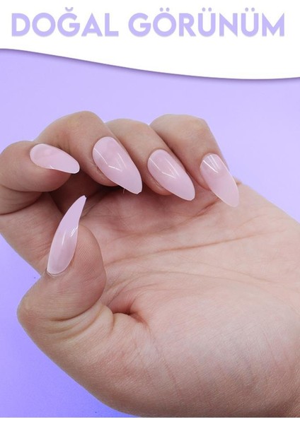 100'LÜ Takma Tırnak Pembe T88