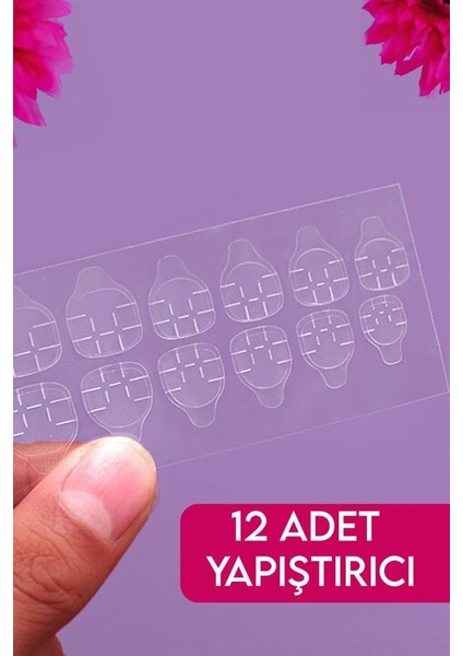 100'LÜ Takma Tırnak Pembe T88