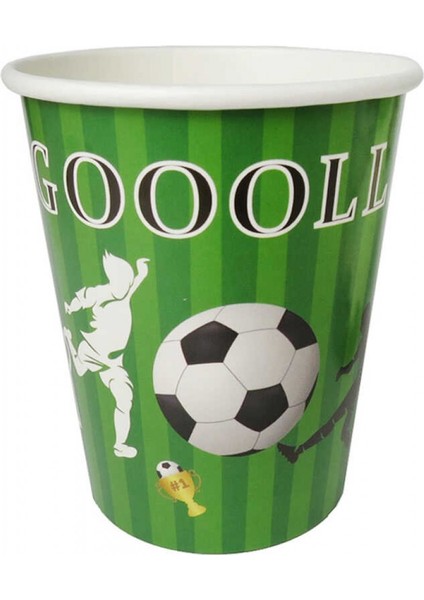 Bardak Karton Futbol Goooll 8oz Pk:8