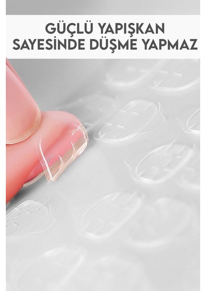 24'lü Parlak Bordo Leopar Desenli Takma Tırnak T-81 B