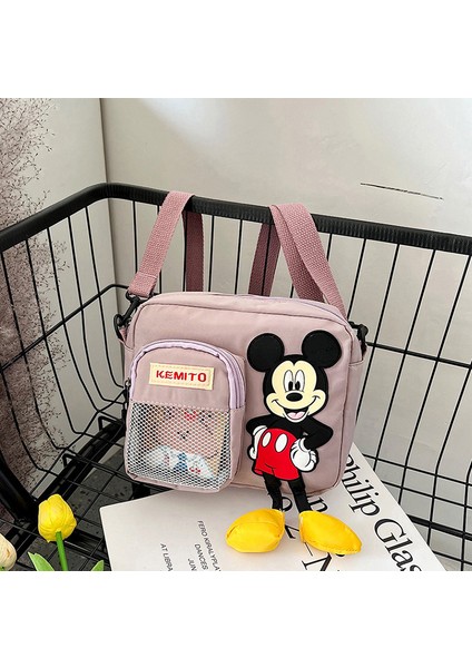 Mickey Mouse Omuz Çantası Öğrenci Naylon Messenger Çanta Kızlar Için Mickey Mouse Hediye (Yurt Dışından)