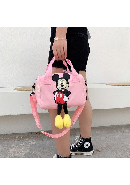 Disney Mickey Omuz Çantası Mickey Mouse Naylon Messenger Çanta Kız Çocuk Hediye (Yurt Dışından)