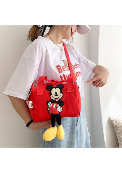 Disney Mickey Omuz Çantası Mickey Mouse Naylon Messenger Çanta Kız Çocuk Hediye (Yurt Dışından)