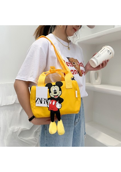 Disney Mickey Omuz Çantası Mickey Mouse Naylon Messenger Çanta Kız Çocuk Hediye (Yurt Dışından)