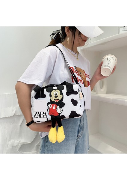 Disney Mickey Omuz Çantası Mickey Mouse Naylon Messenger Çanta Kız Çocuk Hediye (Yurt Dışından)