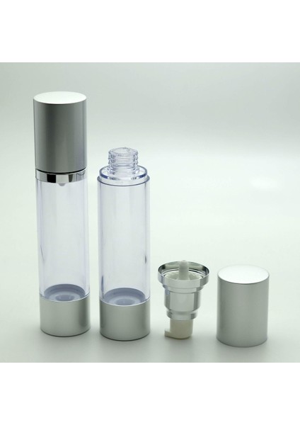 Krem ve Losyon Şişesi 50 ml (2 Adet) Boş Airless Şişe