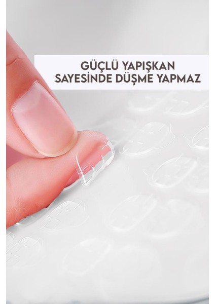 12'li Beyaz French Tırnak A