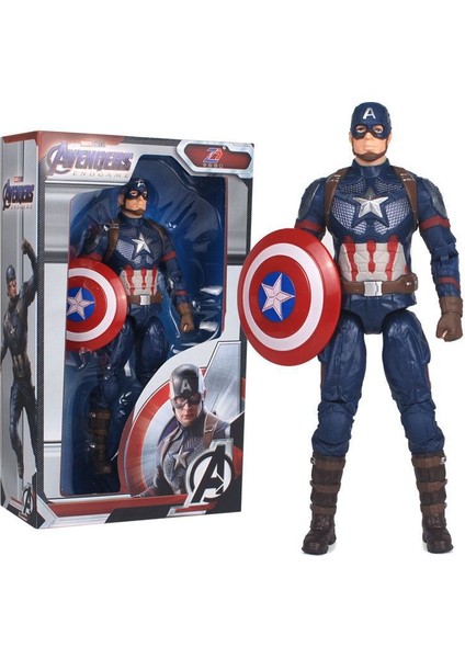 18 cm 7 Inç Demir Adam Örümcek Adam Kaptan Amerika Hulk Thanos El Oyuncak (Yurt Dışından)