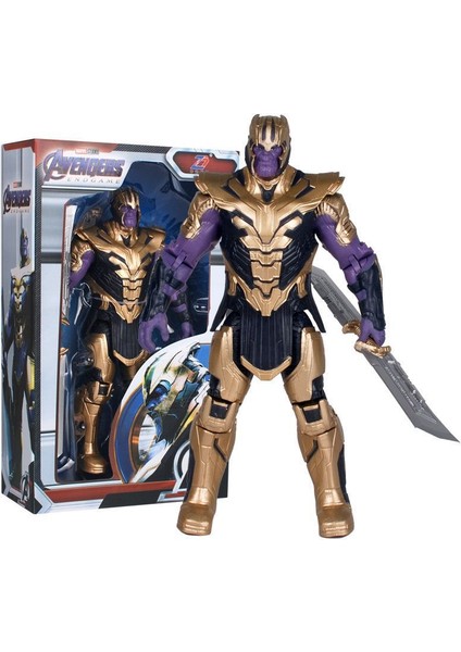 18 cm 7 Inç Demir Adam Örümcek Adam Kaptan Amerika Hulk Thanos El Oyuncak (Yurt Dışından)