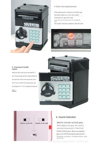 Çocuk Karikatür Şifre Kutusu Kumbara (Yurt Dışından) fiyatları