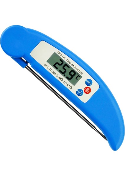 Mutfak Barbekü Izgara Katlanır Termometre Pişmiş Gıda Hızlı Sıcaklık Probu Elektrikli Dijital Ekran Su Termometresi (Yurt Dışından)