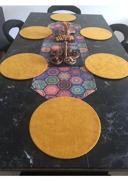 Amerikan Servis Petek Desenli Runner 6 Sarı Supla