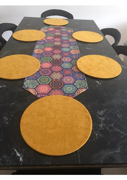 Amerikan Servis Petek Desenli Runner 6 Sarı Supla modelleri