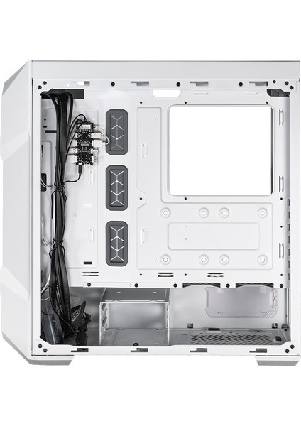 Cooler Master CM MasterBox TD500 V2 Beyaz ARGB 4x120mm Fanlı, Tempered Glass Kristal Mesh Ön panelli MidTowerKasa