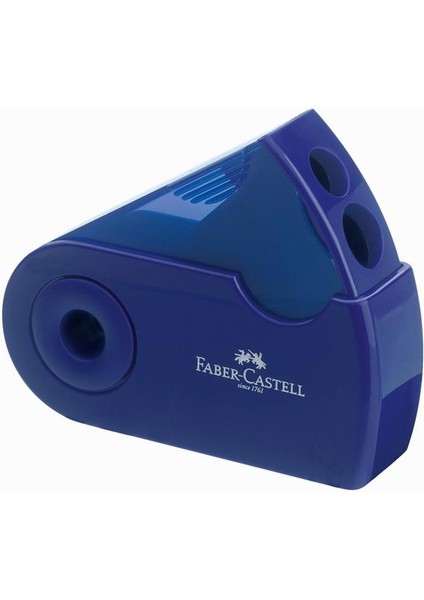 Faber-Castell Kalemtraş Sleeve Mavi Jumbo ve Klasik Açar
