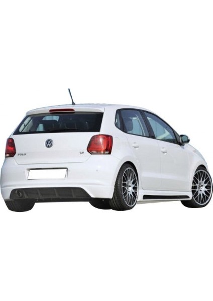 Volkswagen Polo 6r (2010-2014) Makyajsız Arka Tampon Eki - Difüzör (Plastik)