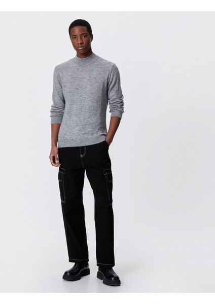 Basic Triko Kazak Yarım Balıkçı Yaka Dar Kesim fiyatları