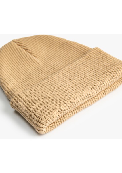 Lastikli Örgü Basic Bere modelleri