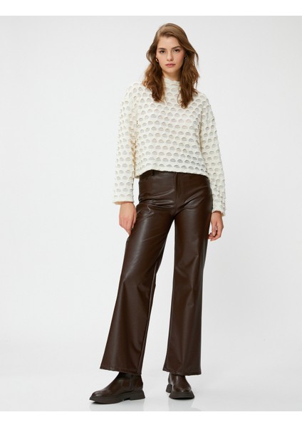 Ajurlu Kazak Dik Yaka Relax Fit fiyatları