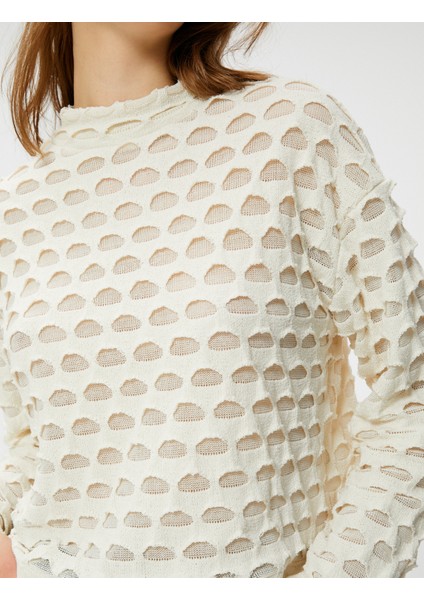 Ajurlu Kazak Dik Yaka Relax Fit indirimleri