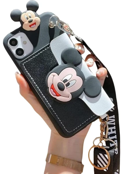 Mickey ve Minnie IPHONE13MINI Kartlıklı Cep Telefonu Kılıfı (Yurt Dışından)