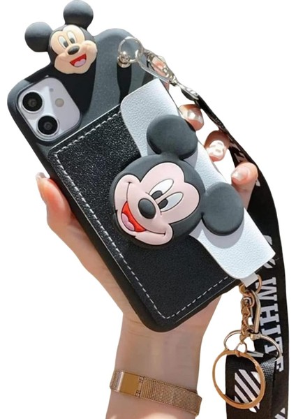 Klip Tutuculu Mickey ve Minnie Iphone7/8plus Cep Telefonu Kılıfı (Yurt Dışından)