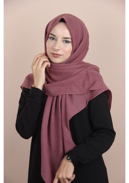 Gül Kurusu Miray Büyük Boy Pamuk Eşarp