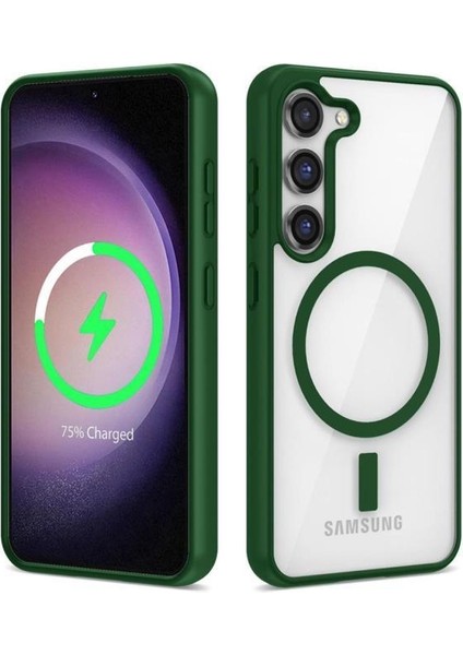 Galaxy S22 Kılıf Magsafe Magsafe Wireless Şarj Özellikli Silikon Ege Kapak