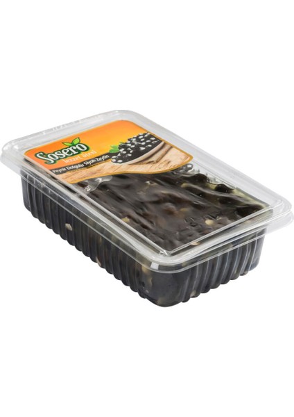 Peynir Dolgulu Siyah Zeytin 1250 gr Tabak