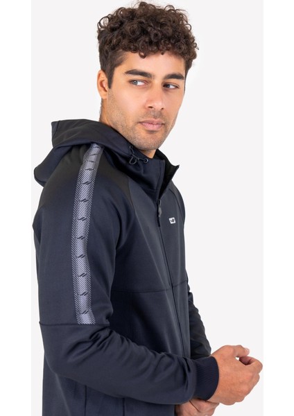 23N-1128 Erkek Fermuarlı Kapşonlu Üst indirimleri