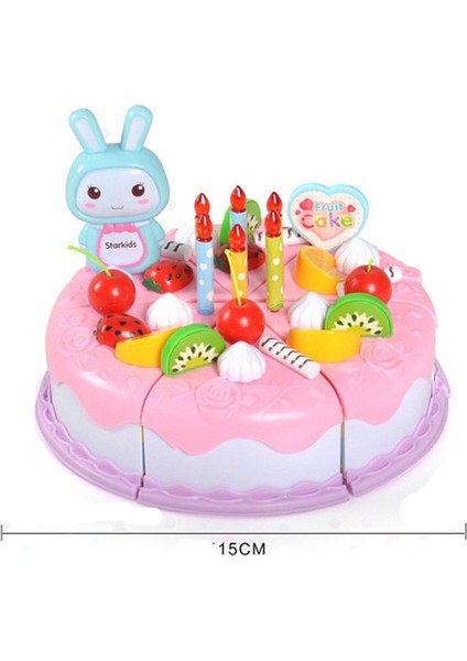 37 Adet/takım Mutfak Oyuncaklar Kek Gıda Oyuncakları - Pembe (Yurt Dışından)